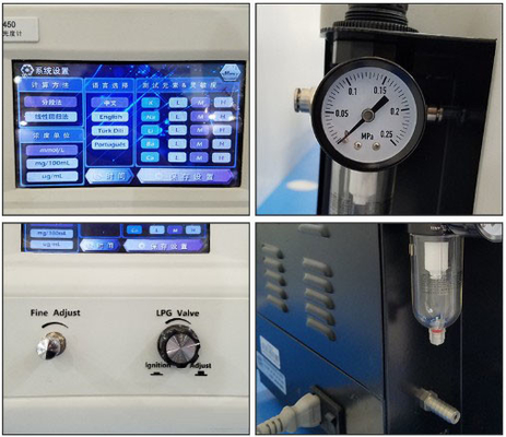 FP6450 6ml/ Min Laboratory Spectrophotometers Digital Flame Photometer Multi Element